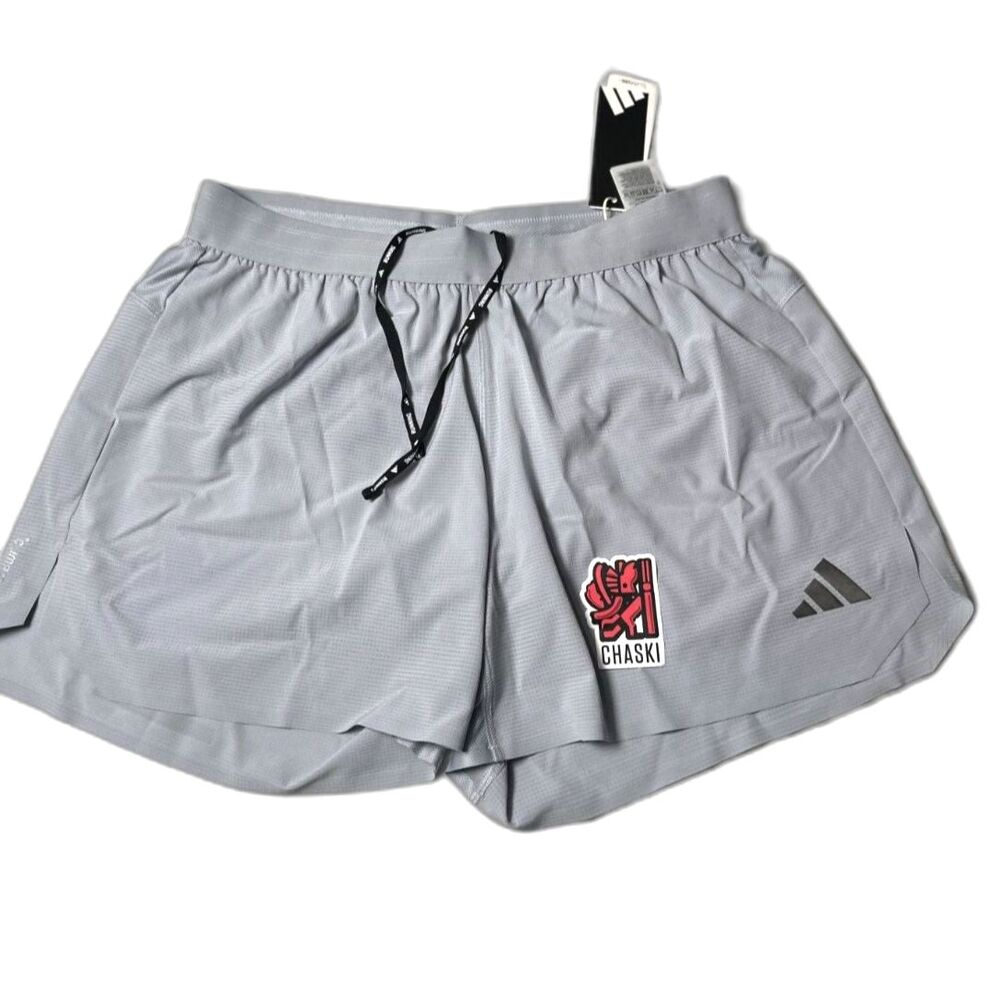 adidas Adi365 Running racing CLIMACOOL+ 4" Shorts KE2277 Gray Men's XL NEW